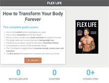 Tablet Screenshot of flexlife.com